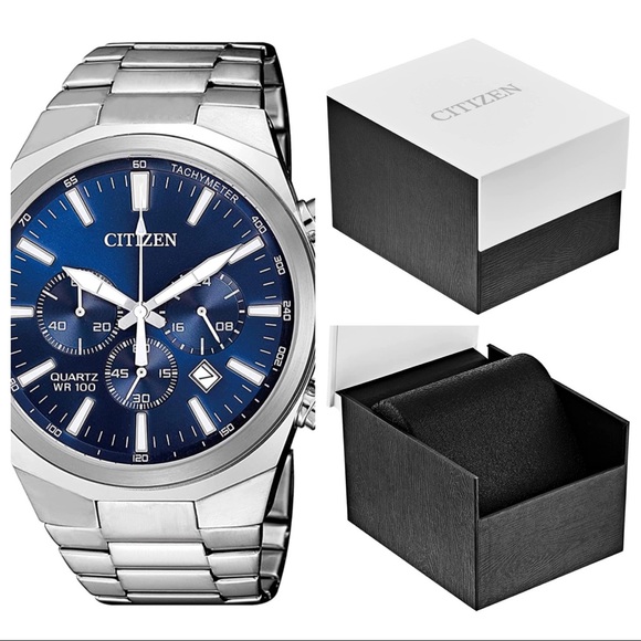 Citizen Other - [SOLD] NWT Men’s Citizen Watch, Stainless Steel (Blue Dial).